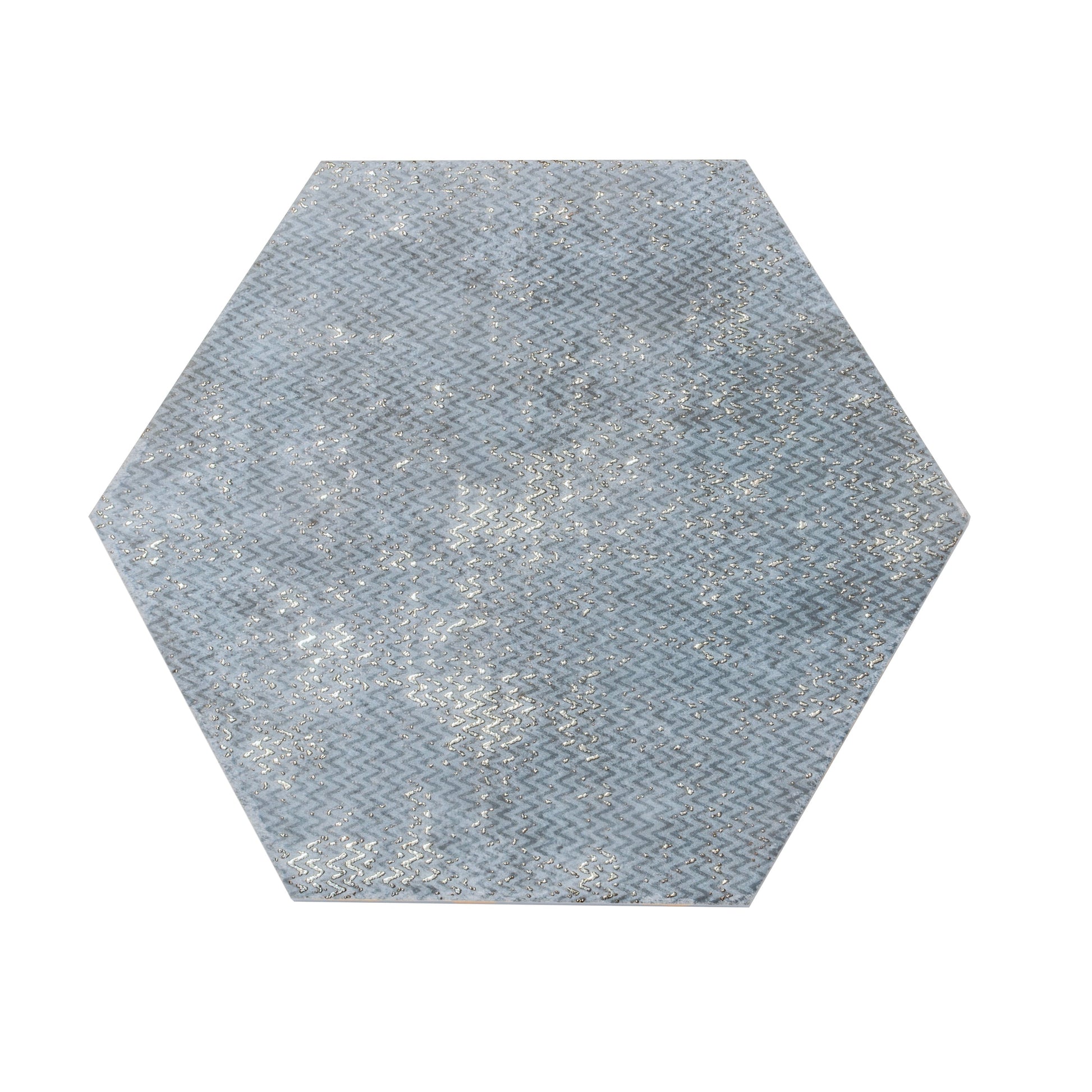 Apollo Tile Zenith Indigo Blue 9-in x 11-in Multi-finish Porcelain Hexagon Floor and Wall Tile product image