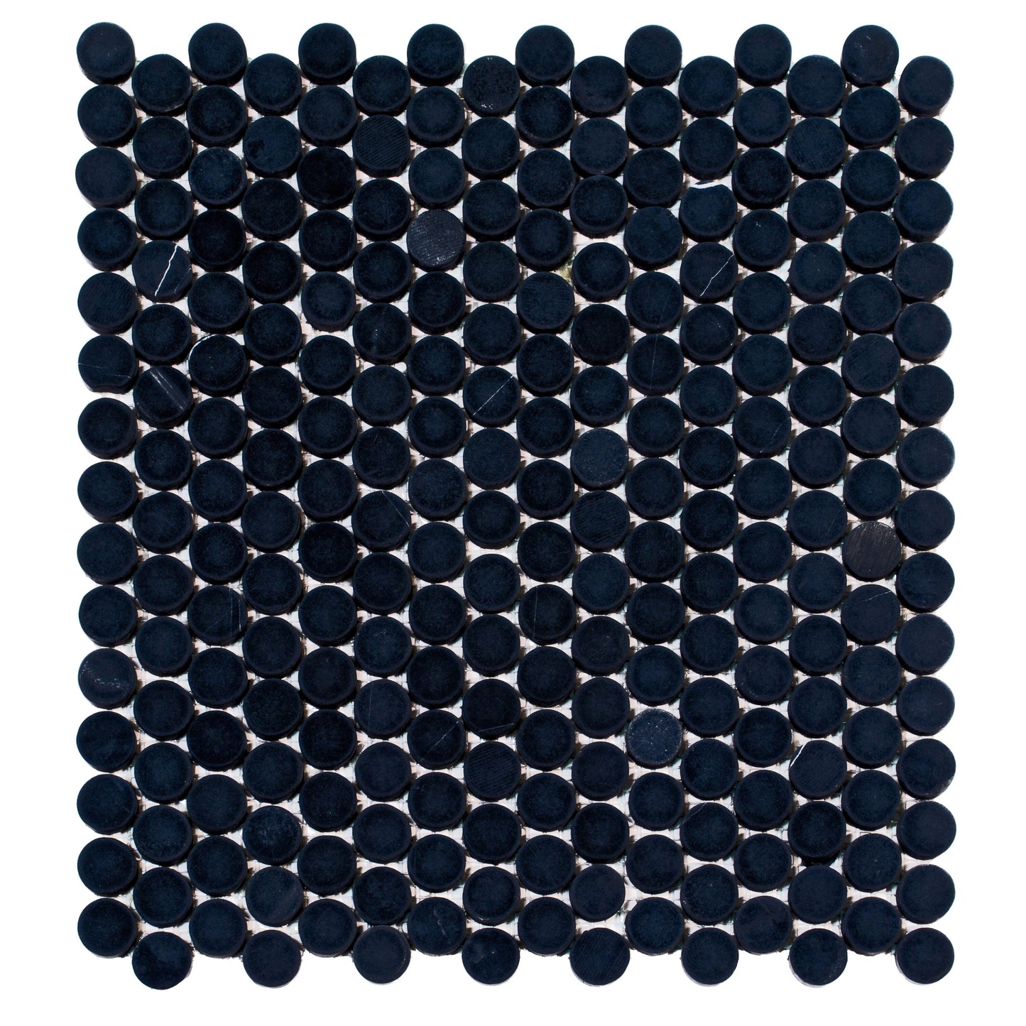 Apollo Tile Noir Luxe Jet Black 11-in x 12-in Multi-finish Natural stone Marble Round Mosaic Floor and Wall Tile product image