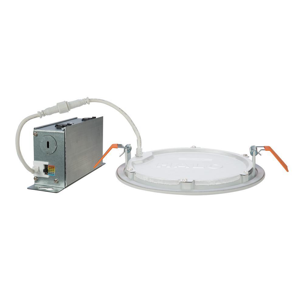 HLB 6 in. Color Selectable New Construction or Remodel Canless Recessed Integrated LED Kit (2-Pack) - Super Arbor