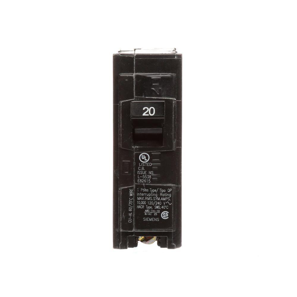 20 Amp Single-Pole Type QP Circuit Breaker - Super Arbor