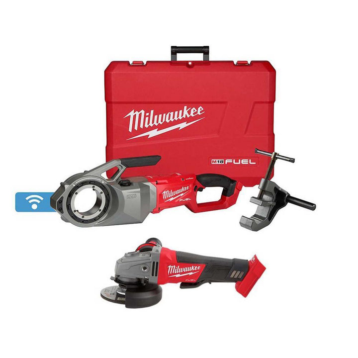 M18 FUEL ONE-KEY Cordless Brushless Pipe Threader with M18 FUEL Grinder - Super Arbor
