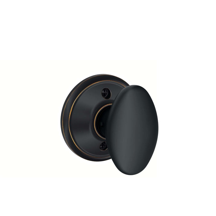 Schlage Traditional Aged Bronze Dummy Knob, Right or Left Handed