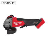 Milwaukee M18 FUEL 18V Brushless Cordless 4-1/2 in./5 in. Angle Grinder Paddle Switch Kit with (2) 5.0Ah Batteries