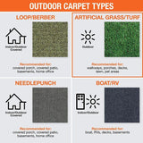 TrafficMaster Toulon 12 ft. Wide x Cut to Length Indoor/Outdoor Cobblestone Artificial Grass