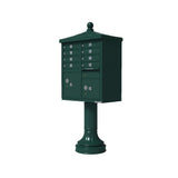 Vital 1570 8 Mailboxes 2 Parcel Lockers 1 Outgoing Pedestal Mount Cluster Box Unit - Super Arbor
