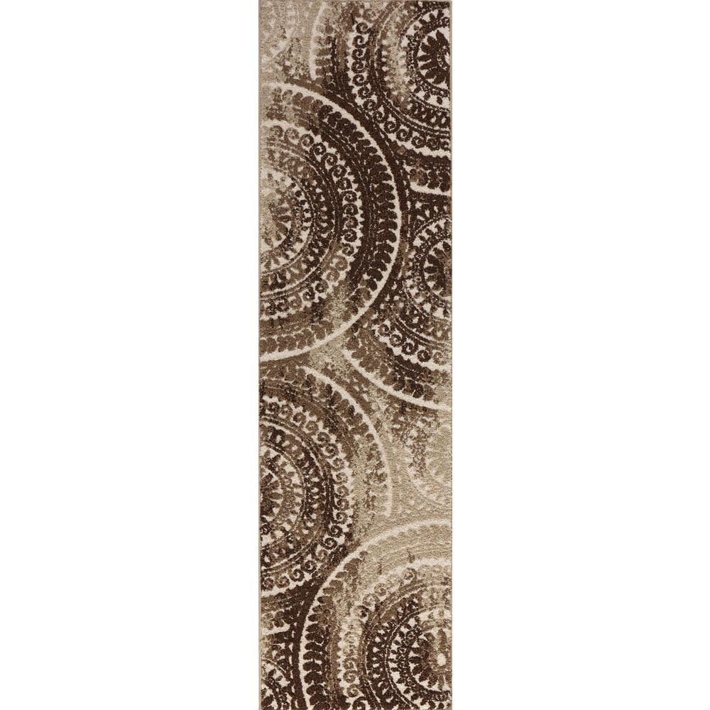 Spiral Gray 7 ft. x 9 ft. Geometric Medallion Area Rug - Super Arbor