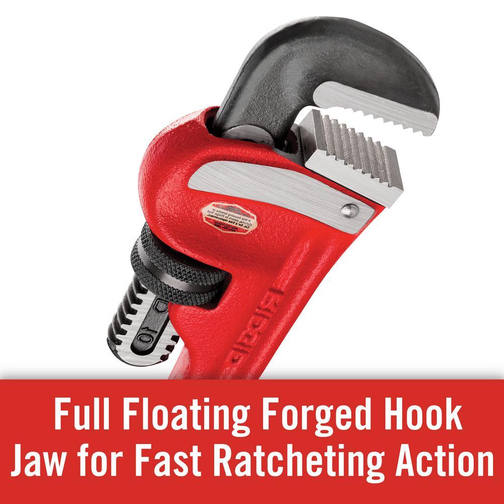 10 in. Heavy-Duty Straight Pipe Wrench - Super Arbor