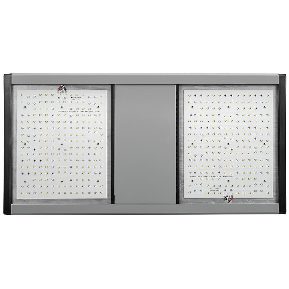 GrowElite Brushed Nickel Integrated LED 500-Watt High Output Indoor Grow Light Daylight 1000-Watt HID Replacement - Super Arbor