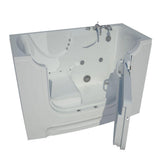 HD Series 60 in. Left Drain Wheelchair Access Walk-In Whirlpool and Air Bath Tub with Powered Fast Drain in White - Super Arbor