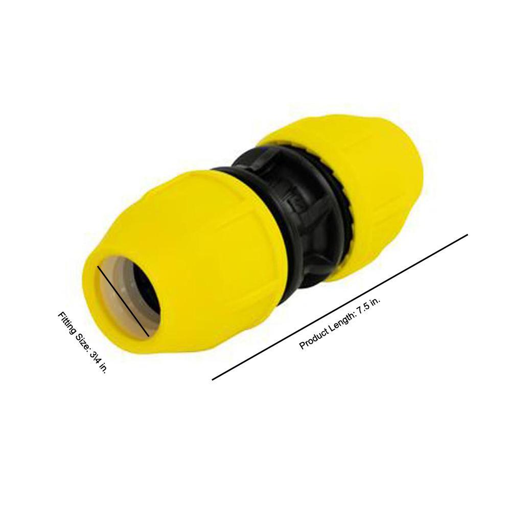 Underground 3/4 in. x 100 ft. IPS Polyethylene Gas Pipe New Install Kit, Two 3/4 in. Couplers, Two 3/4 in. Meter Risers - Super Arbor