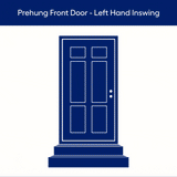 JELD-WEN 36x80 Steel prehung entry door, Left-hand inswing, Painted – creative view 2
