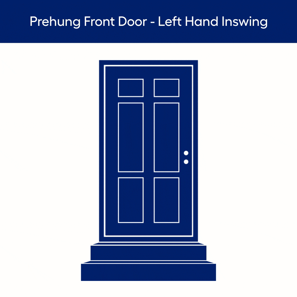 JELD-WEN 36x80 Steel prehung entry door, Left-hand inswing, Painted – creative view 2