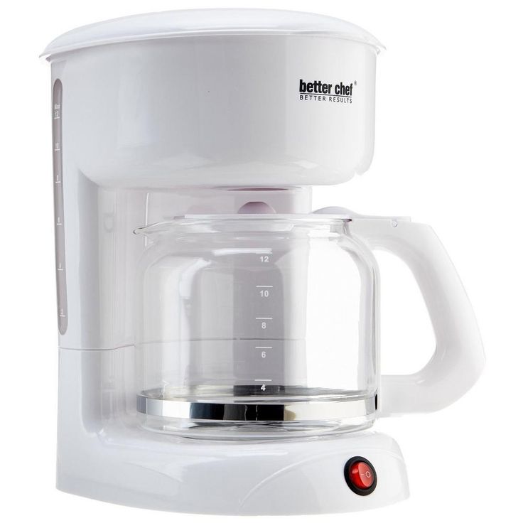 12-Cup White Coffeemaker