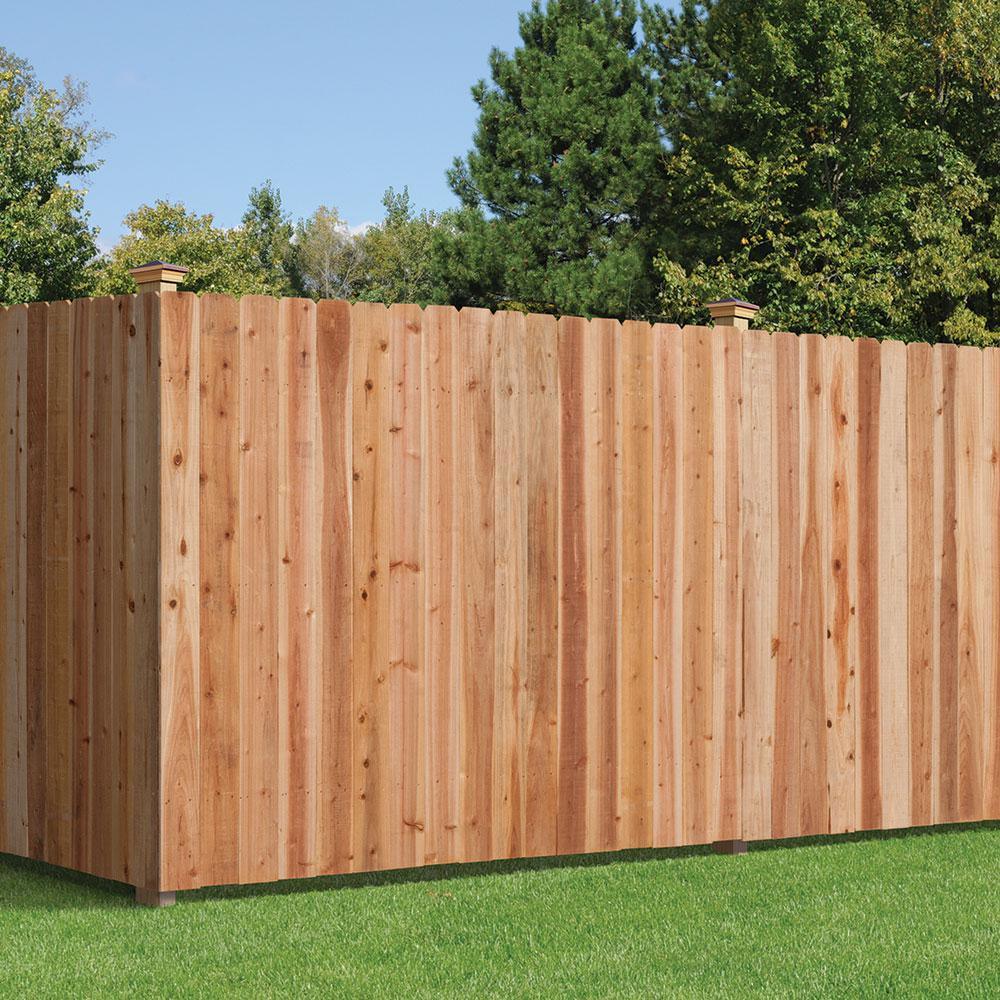5/8 in. x 6 in. x 6 ft. Cedar Dog Ear Fence Picket (6-Pack) - Super Arbor