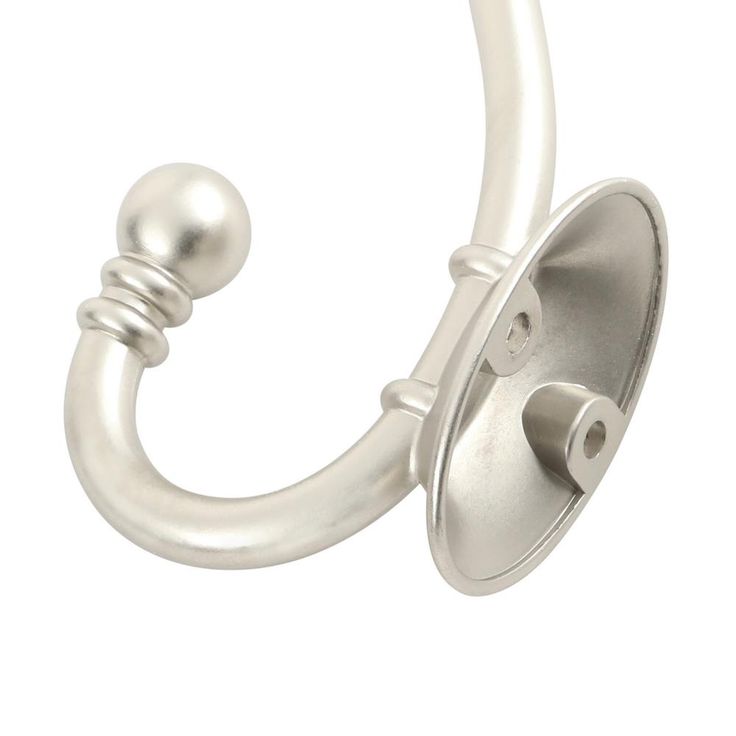 Satin Nickel Decorative Coat and Hat Hook