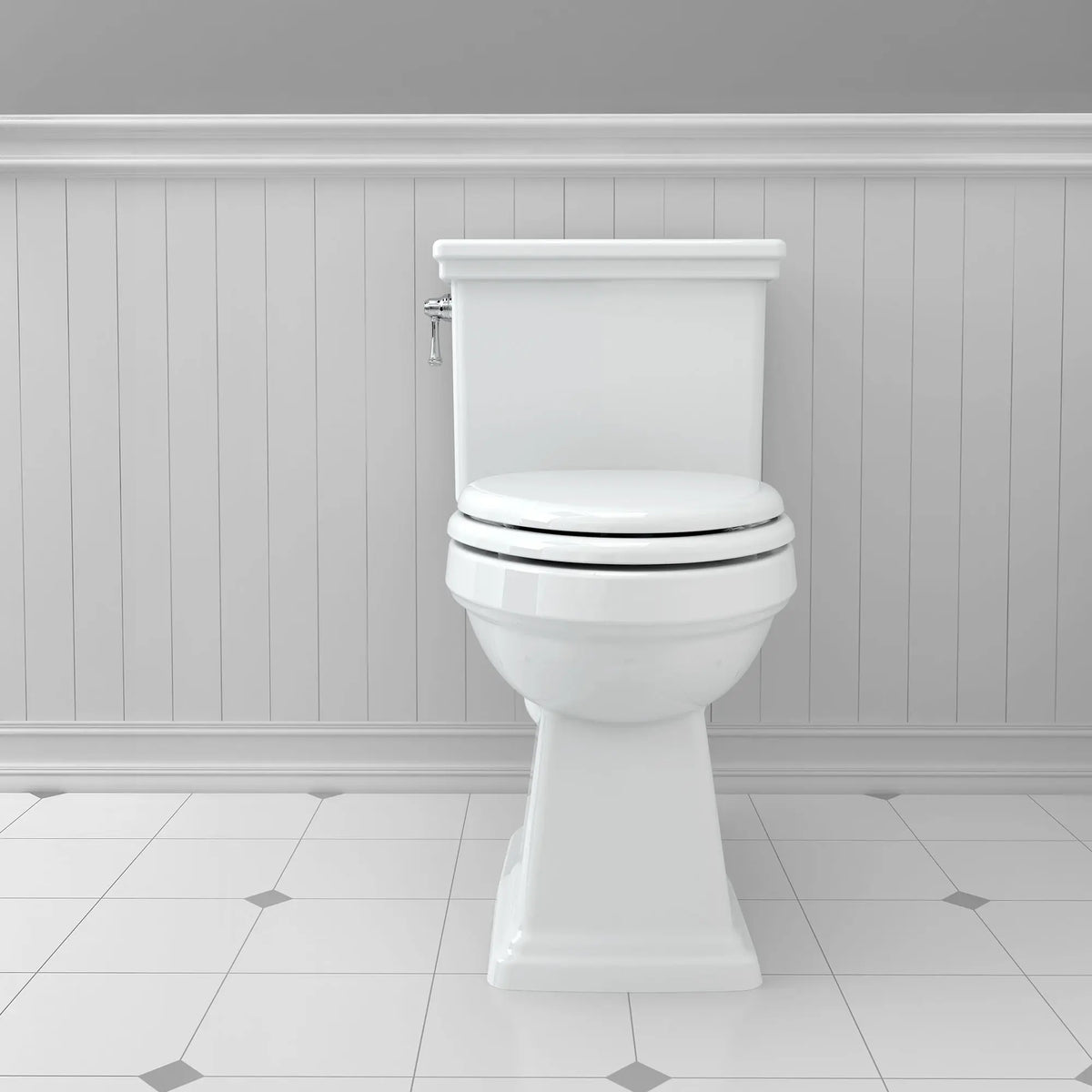 American Standard Lexington 2-Piece 1.28 GPF Single-Flush Elongated Toilet with Seat, White