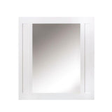 33 in. W x 36 in. H Framed Rectangular  Bathroom Vanity Mirror in Dove Grey