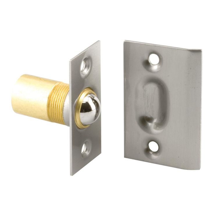 11/16 in. Solid Brass Housing and Plates w/Steel Ball Catch and Inner Spring for Hinged Doors