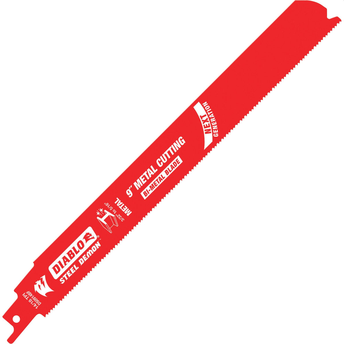 Diablo Bi-Metal Reciprocating Saw Blade for Medium Metal 9" 14/18 TPI 5/Pack