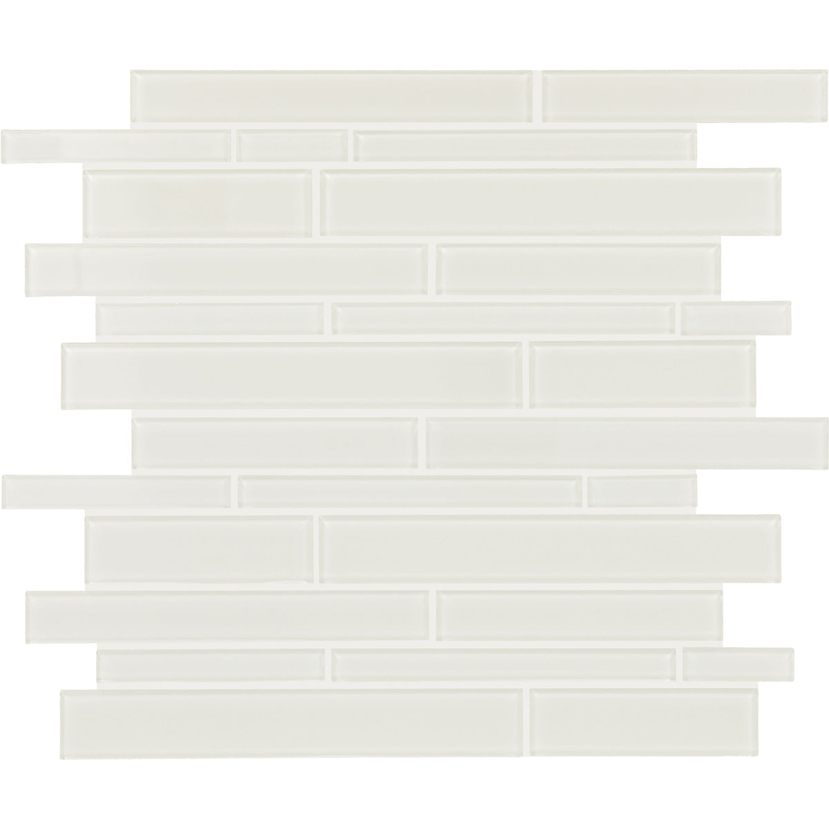 Daltile Amity Taupe 11-in x 13-in Multi-finish Glass Patterned Mosaic Wall Tile product image