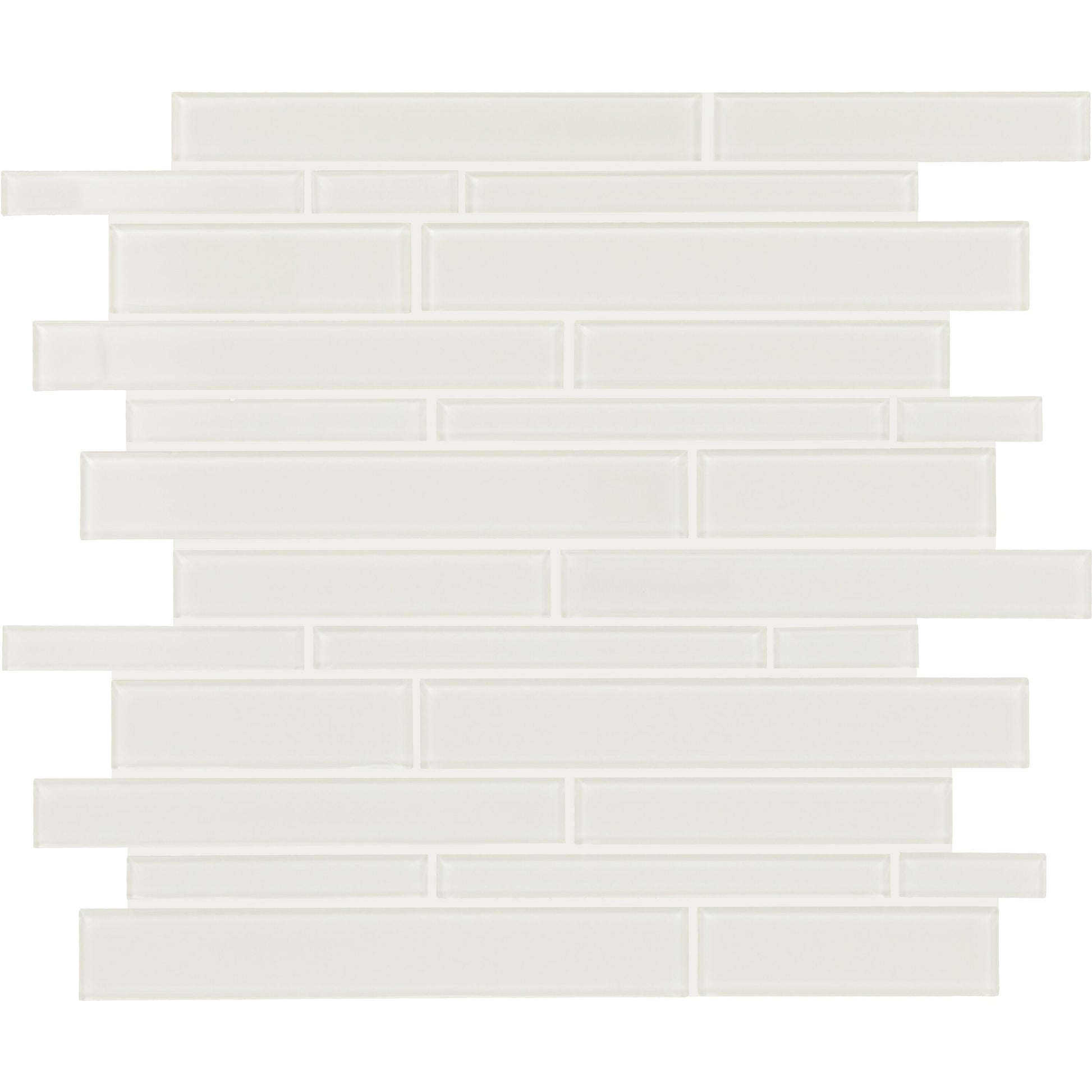 Daltile Amity Taupe 11-in x 13-in Multi-finish Glass Patterned Mosaic Wall Tile product image