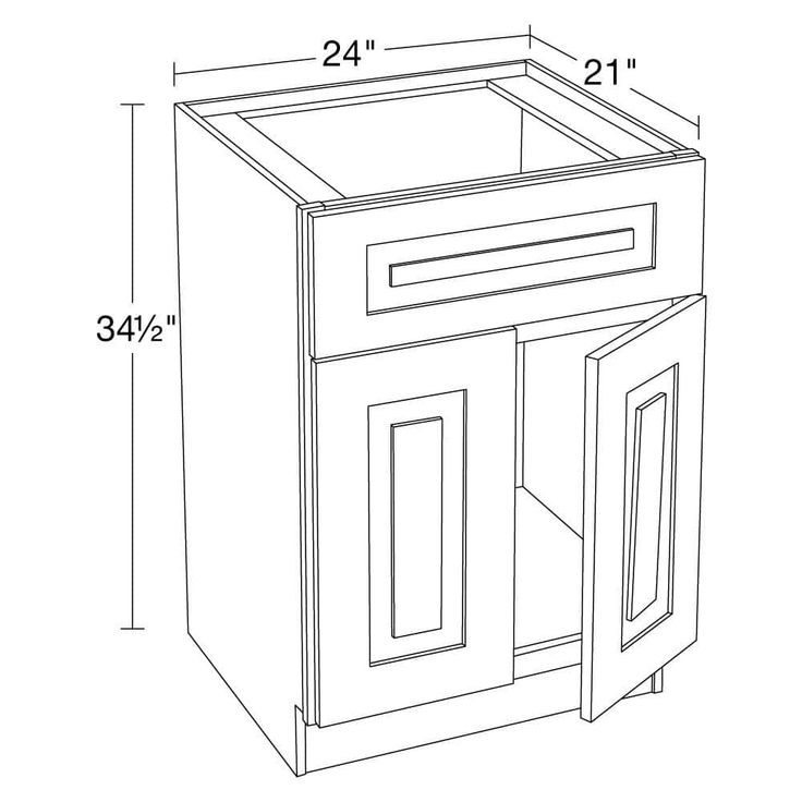 Home Decorators Collection Grayson 24 in. W x 21 in. D x 34.5 in. H Assembled Plywood Sink Base Bath Cabinet in Mythic Blue with Soft Close