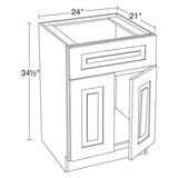 Home Decorators Collection Grayson 24 in. W x 21 in. D x 34.5 in. H Assembled Plywood Sink Base Bath Cabinet in Mythic Blue with Soft Close