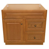 Hampton 36 in. W x 21 in. D x 33.5 in. H Bathroom Vanity Cabinet Only in Oak