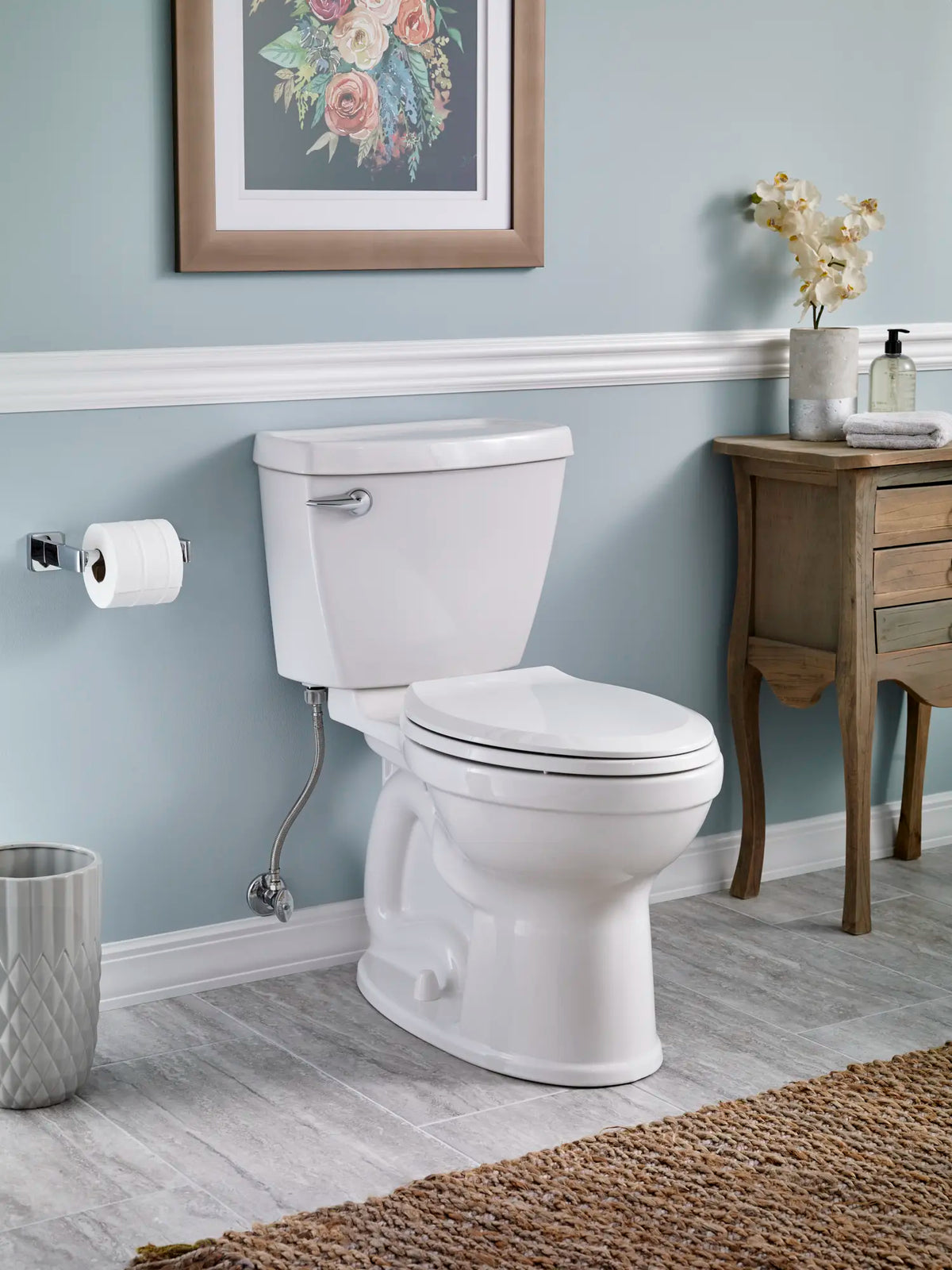 American Standard Champion White Elongated Chair Height 2‑Piece Toilet, 12‑in Rough-In