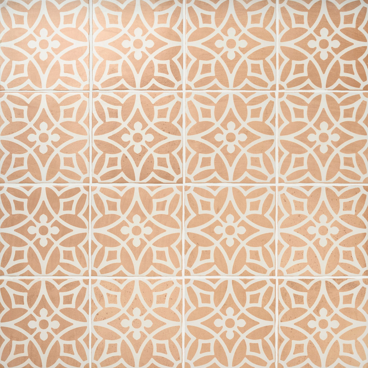 Artmore Tile Aurelia Terracotta Flora 9-in x 9-in Matte Porcelain Handcrafted look Floor and Wall Tile product image