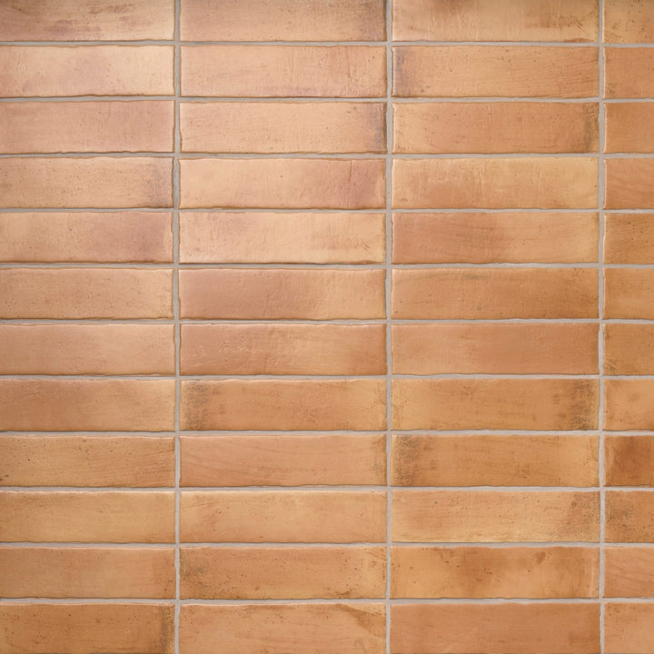 Artmore Tile Aurelia Terracotta Peach 2-in x 10-in Matte Porcelain Handcrafted look Floor and Wall Tile product image