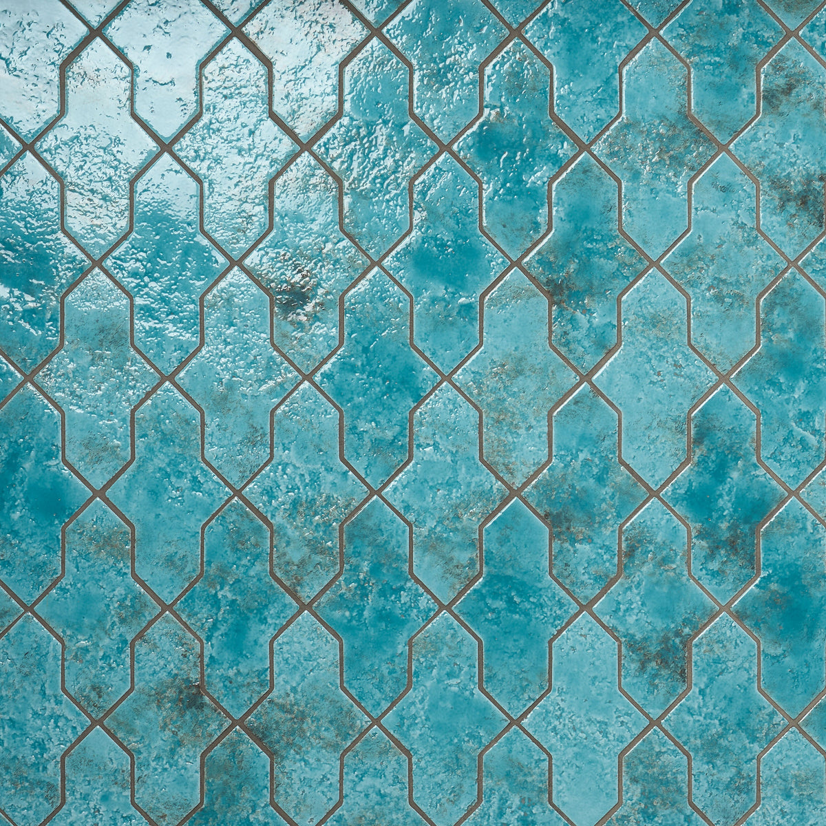 Artmore Tile Aether Lagoon Blue 5-in x 8-in Glossy Porcelain Handcrafted look Multi-shaped Floor and Wall Tile product image