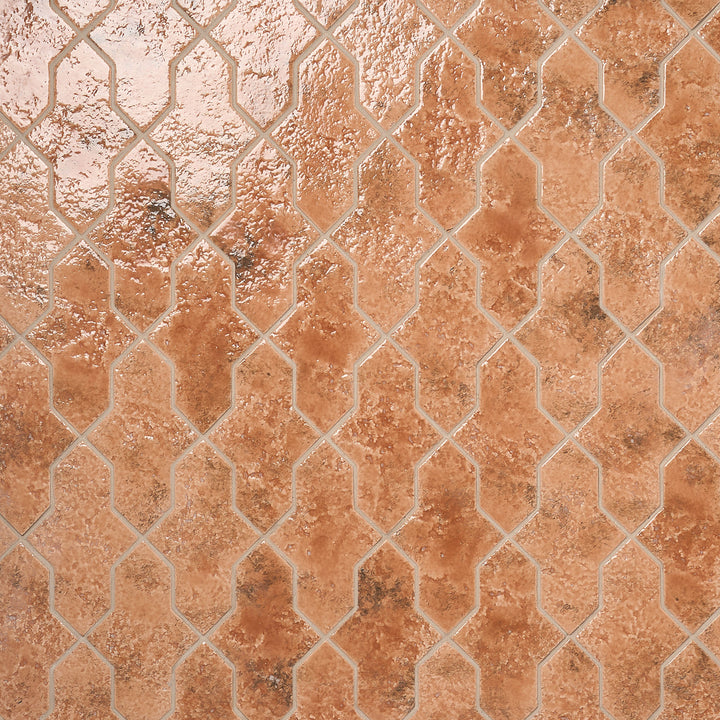 Artmore Tile Aether Sunset Terracotta 5-in x 8-in Glossy Porcelain Handcrafted look Multi-shaped Floor and Wall Tile product image