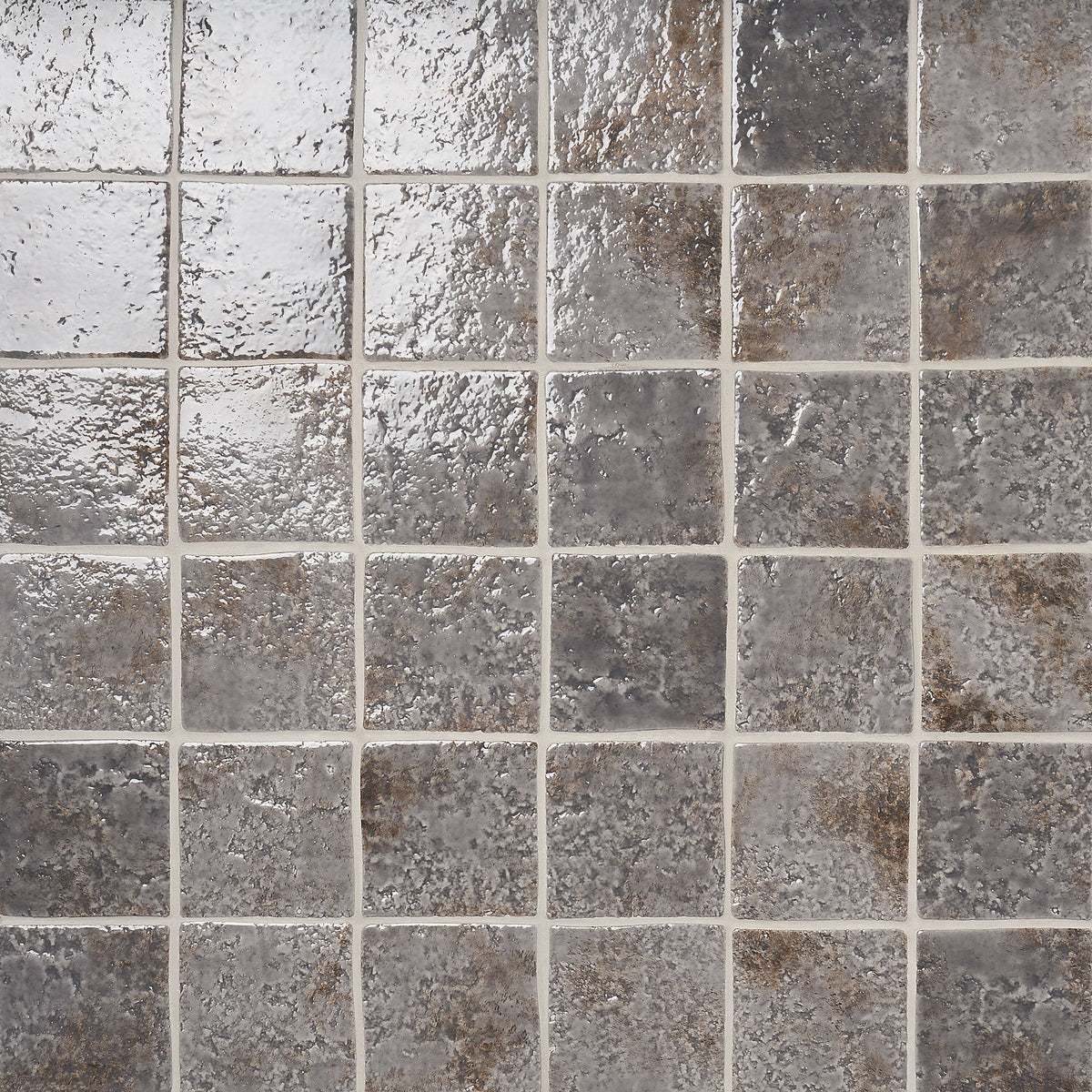 Artmore Tile Aether Smoke Gray 5-in x 5-in Glossy Porcelain Handcrafted look Floor and Wall Tile product image