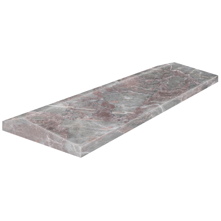 Satori Prisma Sereno Burgundy 4-in x 12-in Honed Natural stone Marble Marble look Wall Tile product image