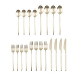 Gaze Champagne Satin 18/0 20-Piece Flatware Set (Service for 4)