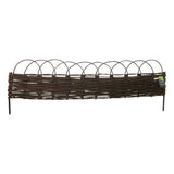 MGP 4 ft. Woven Willow Edging with Arc Top - Super Arbor