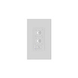 6 Speed Ceiling Fan Wall Control with Single Pole Wallplate in White