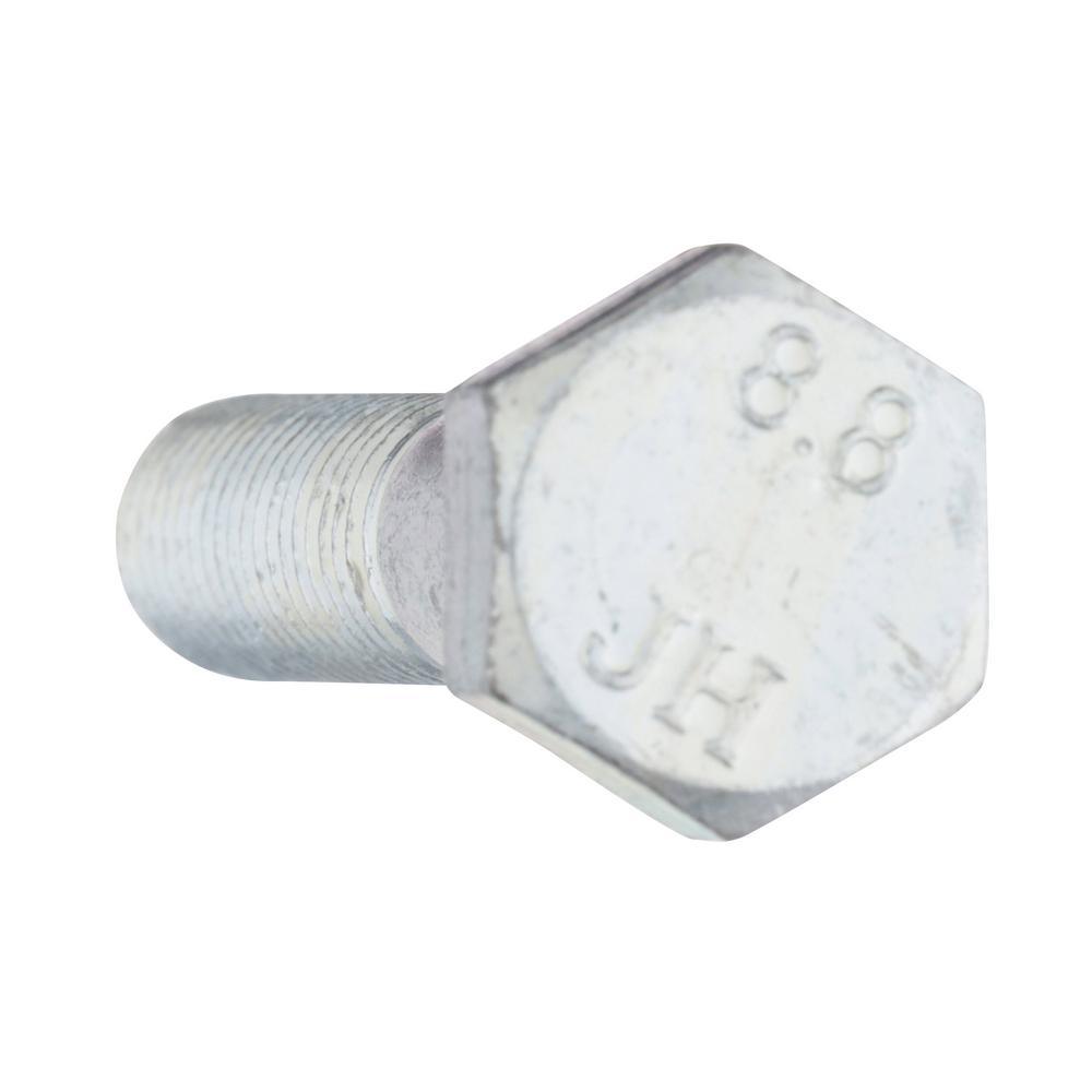 M10-1.5 x 50 mm Class 8.8 Zinc Plated Hex Bolt - Super Arbor