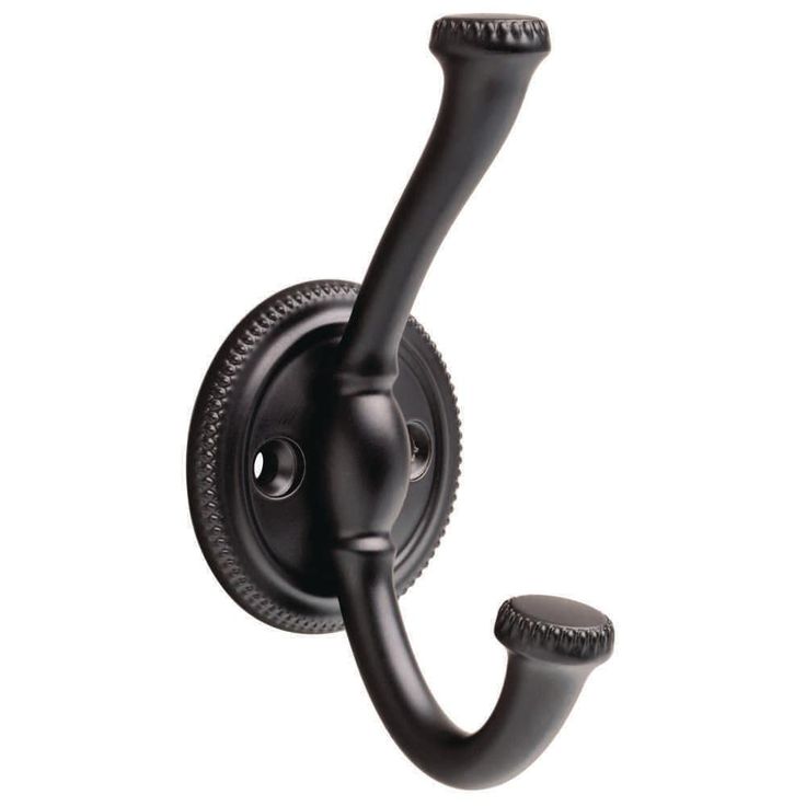 Nolan 4-3/8 in. Matte Black Wall Hook