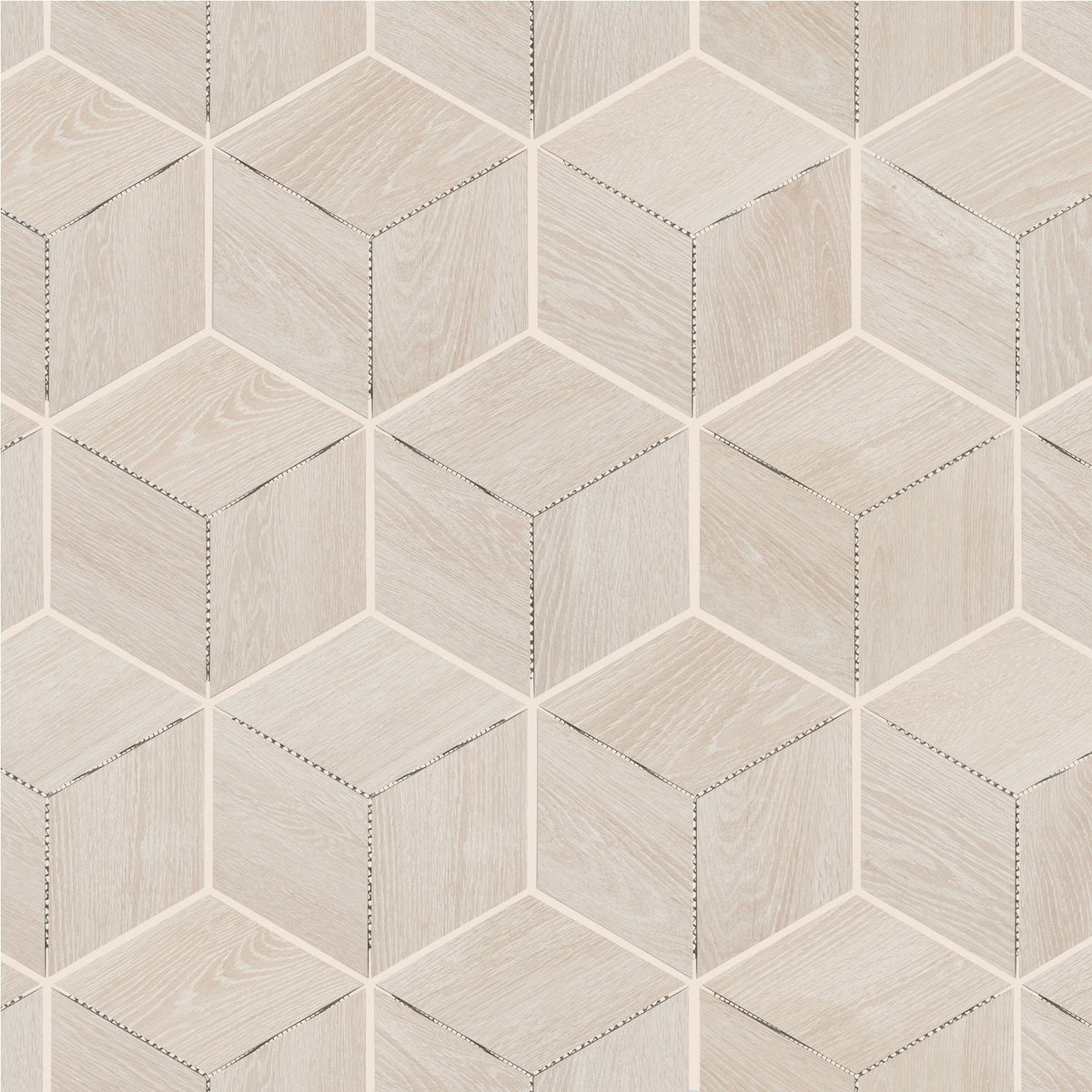 Daltile Emerson Wood Ash White 11-in x 11-in Matte Porcelain Wood look Diamond Floor and Wall Tile product image