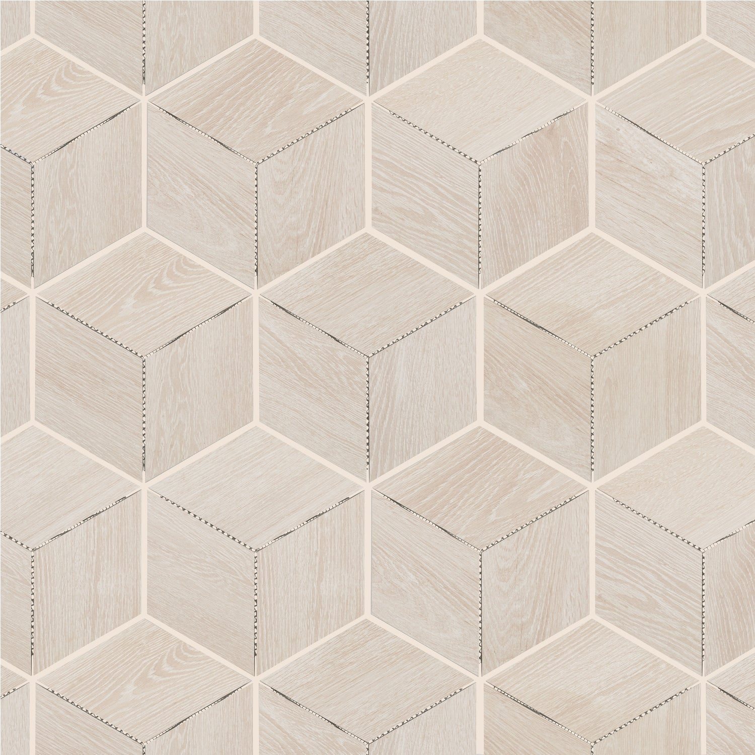 Daltile Emerson Wood Ash White 11-in x 11-in Matte Porcelain Wood look Diamond Floor and Wall Tile product image