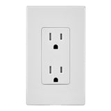 Decora 15 Amp Tamper Resistant Duplex Outlet, White - Super Arbor