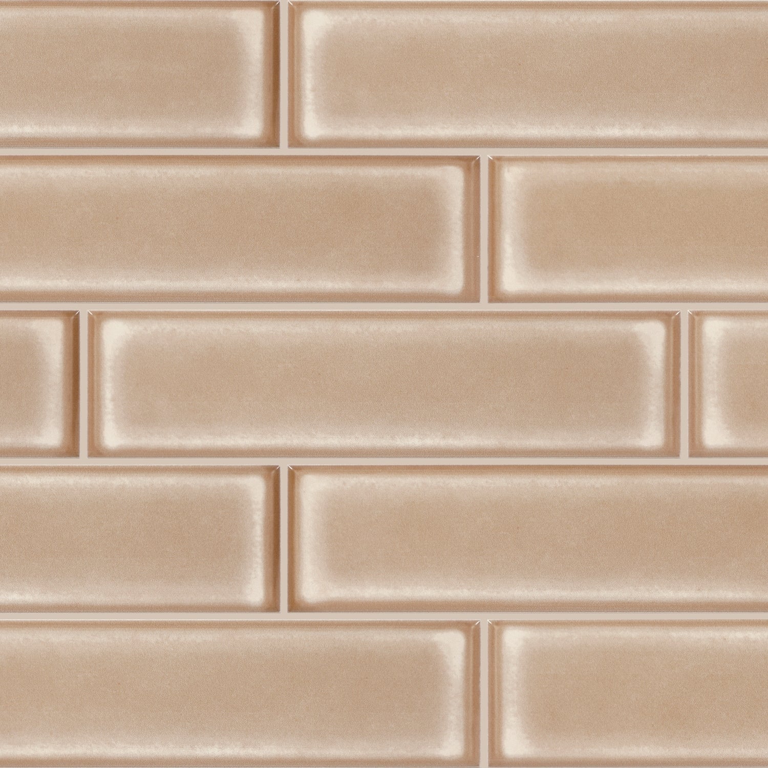 Daltile Vistaframe Sandstone 3-in x 12-in Glossy Ceramic Subway Wall Tile product image