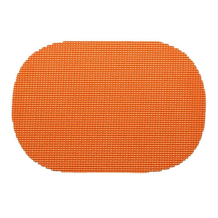 Fishnet Oval Placemat in Spice Orange (Set of 12)