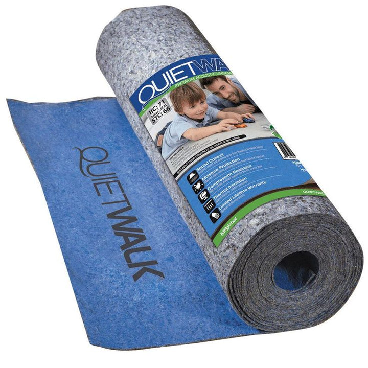 MP Global Quiet Walk 3x33 Ft Acoustical Laminate Flooring Underlayment (4 Pack)
