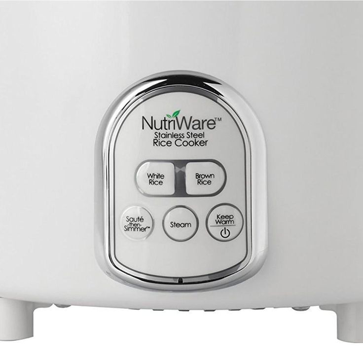 NutriWare Digital Pot Style 7-Cup Rice Cooker with Glass Lid and Non-Stick Pot