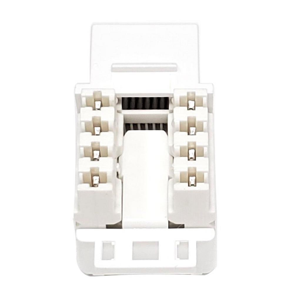CAT 6 Punch Down Keystone in Jack/White (10-Pack) - Super Arbor