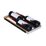 Avallon 42-Bottle Capacity Stainless Steel Dual Zone Cooling Built-In/Freestanding Wine Chiller