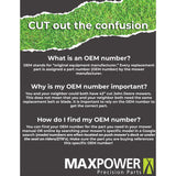 MaxPower 22 in. Standard Mower Blade for Walk-Behind Mowers, 1-Pack